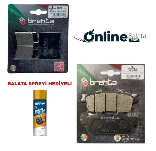 Daelım S3 250 Brenta Fren Balata Takımı Ön Ve Arka Ob4220 ürün görseli
