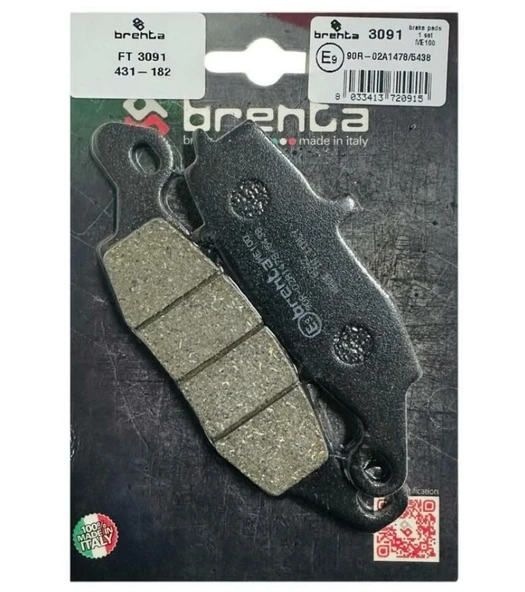 Kawasakı Z 750 2004-2006 Brenta Ön Sağ Fren Balata Ob ürün görseli