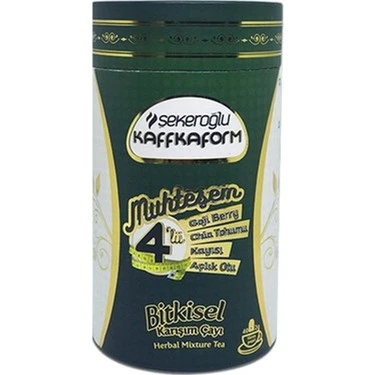 HIZLI TESLİMAT   Kaffkaform Muhteşem Dörtlü Bitkisel Karışım Çayı 40 Lı Süzen Poşet Çay ürün görseli 1