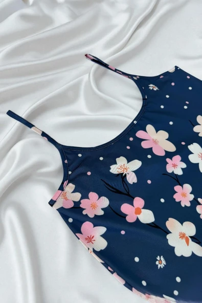 Çiçek Desenli Askılı - Resim 2