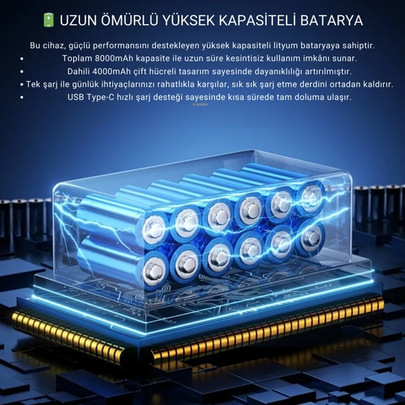 Polham Şarjlı Süper Güçlü 130000RPM Üfleme Cihazı, Araç Su İtici, Yaprak İtici, Mangal Hava Üfleyici - Resim 10