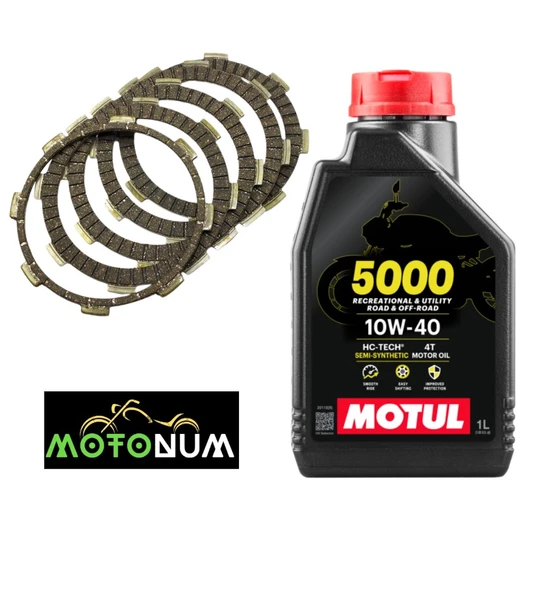 Mondial Vulture 125İ Balata Yağlı Bakım seti Motul 5000 10w40 M0307 ürün görseli 1