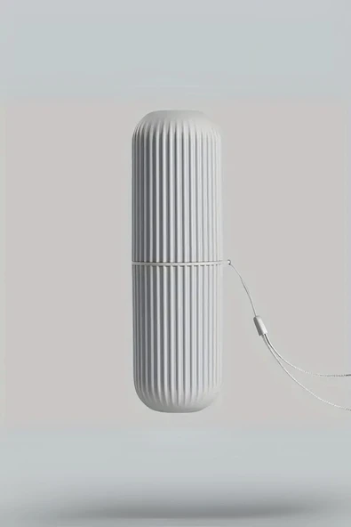 Mithra Life Seyahat Tipi Gri Plastik Diş Fırçası, Gözlük, Aksesuar Kutusu Saklama Kabı MIT1209