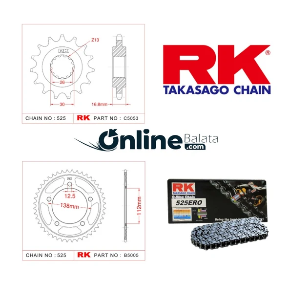 Honda CBR 600 RK Zincir Dişli Seti