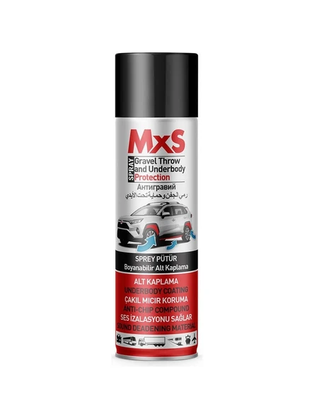 MxS - Sprey Pütür - Siyah - 500ML