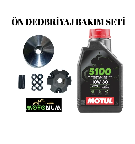 Rks Dark Blue Yarım Ön Varyatör Yağlı Bakım seti Motul 5100 10w40 M1820 ürün görseli 1