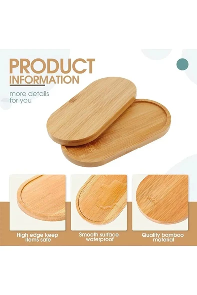Mithra Life Bambu Oval Sunum Servis Tepsisi Tabağı Yağdanlık Sabunluk Altlığı MIT1223 - Resim 8