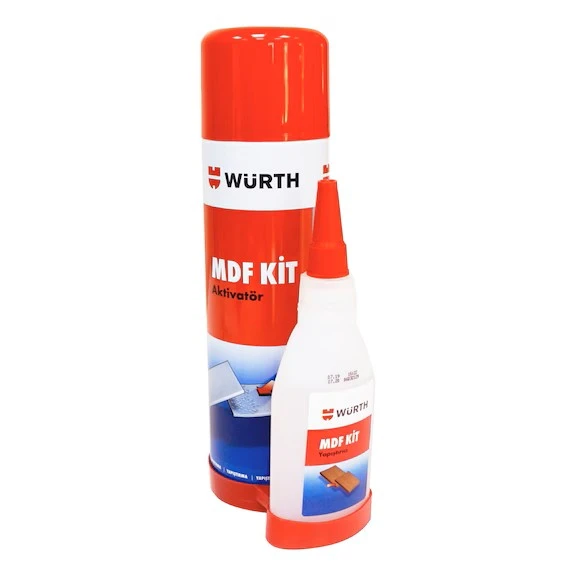 WÜRTH MDF KİT ŞEFFAF HIZLI YAPIŞTIRICI 100+500ML