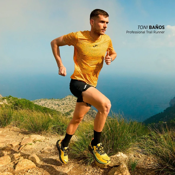 Joma R-Nature Short Sleeve T-shirt Gold - Resim 2