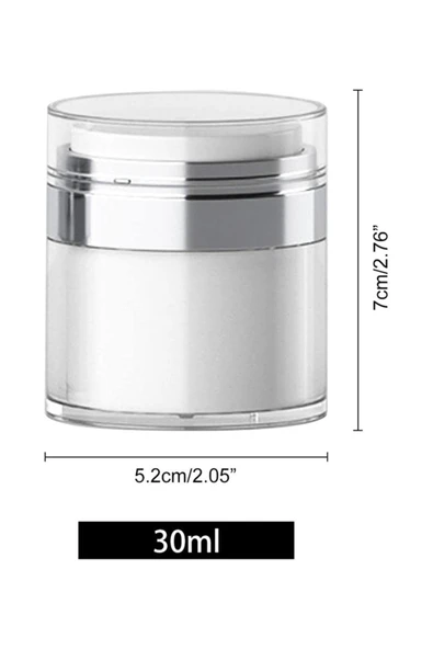 Mithra Life Hava Geçirmez Pompalı Doldurulabilir Krem Losyon Fondoten Kutusu Şişesi Mıt1218 - Resim 4