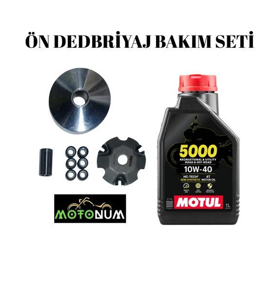 Rks Blazer 50 Yarım Ön Varyatör Yağlı Bakım seti Motul 5000 10w40 M1719 ürün görseli 1