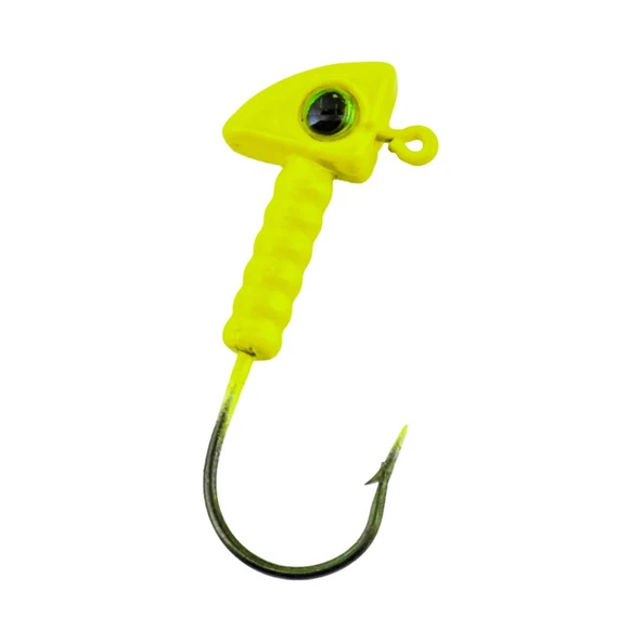 Kurşunlu Jighead Zoka - 7g - Fishack - Açık Yeşil (XHA06) - 5 Adet - Resim 3