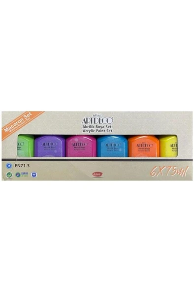 Artdeco Akrilik Boya 6x75 ml Set Makaron Renkler Lv-y-070ı-as7 ürün görseli 1