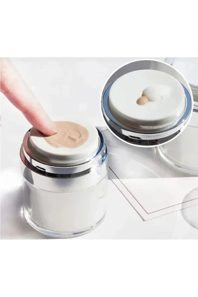 Mithra Life Hava Geçirmez Pompalı Doldurulabilir Krem Losyon Fondoten Kutusu Şişesi Mıt1218 - Resim 6