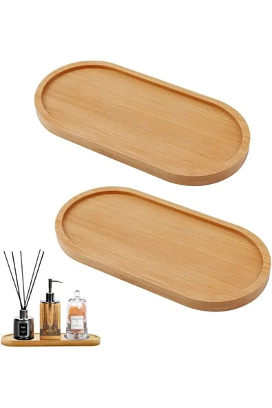 Mithra Life Bambu Oval Sunum Servis Tepsisi Tabağı Yağdanlık Sabunluk Altlığı MIT1223 - Resim 7