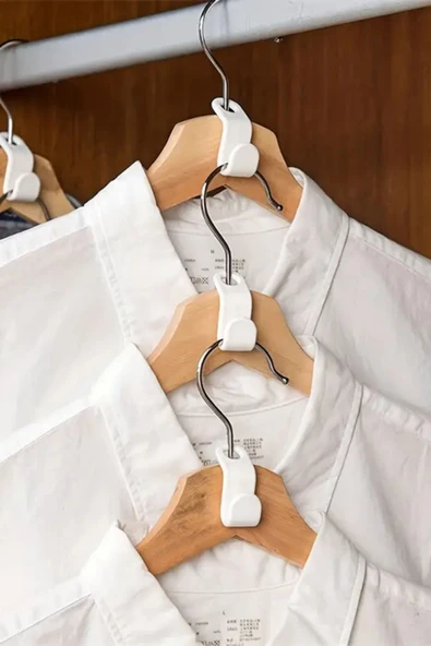 Mithra Life 5 Adet Elbise Askısı Bağlantı Kancası Aparatı Düzenleyici Organizer MIT1221 - Resim 5