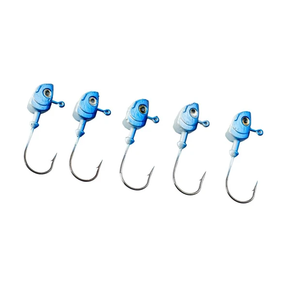 Kurşunlu Jighead Zoka - 8g - Fishack - Mavi Beyaz (XHA11) - 5 Adet - Resim 4