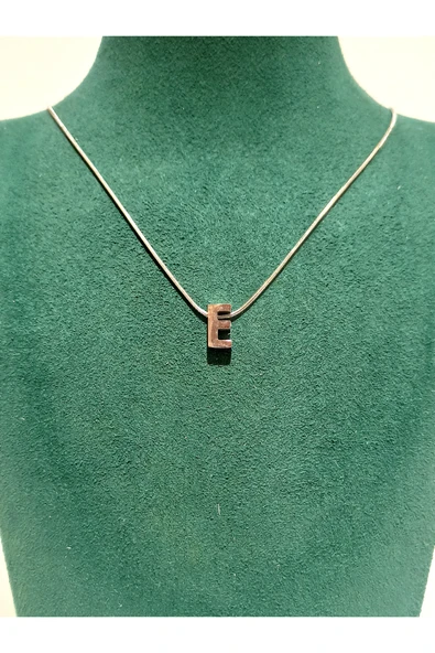 Monalisa Home Gümüş Renk Lüks Figürlü Gösterişli Harf Kolye ürün görseli 1