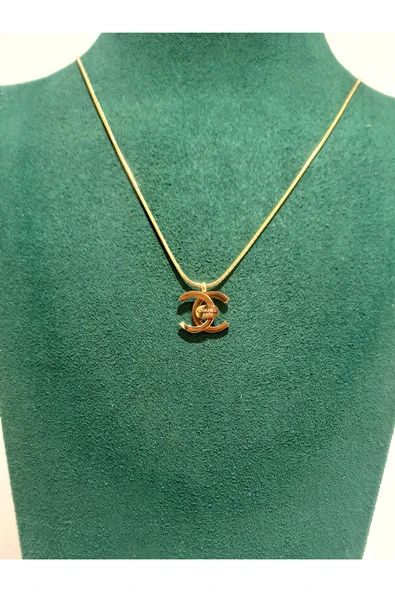 Monalisa Home Gold Renk Lüks Figürlü Gösterişli  Kolye ürün görseli 1