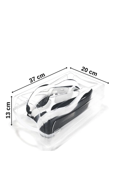 Mithra Life 5 Adet Şeffaf Erkek Kadın Ayakkabı Saklama Kutusu MIT1230 - 3