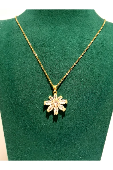 Monalisa Home Gold Renk Lüks Figürlü Gösterişli Kolye ürün görseli 1