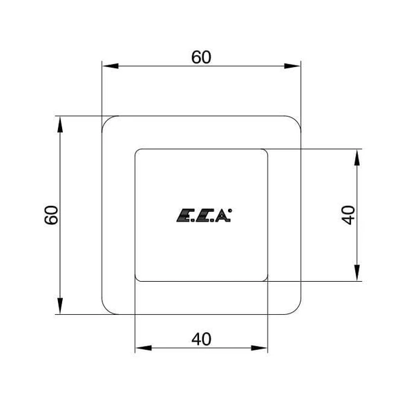 Eca Caro Ankastre Ara Kesme Valfi Mat Siyah (G 1/2") 102151033C1 - 2
