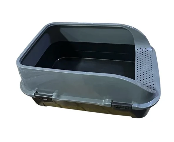 2 li set 8-10 kg taşıma kapasiteli taşım çantası ve xxl kedi açıl tuvaleti - 2