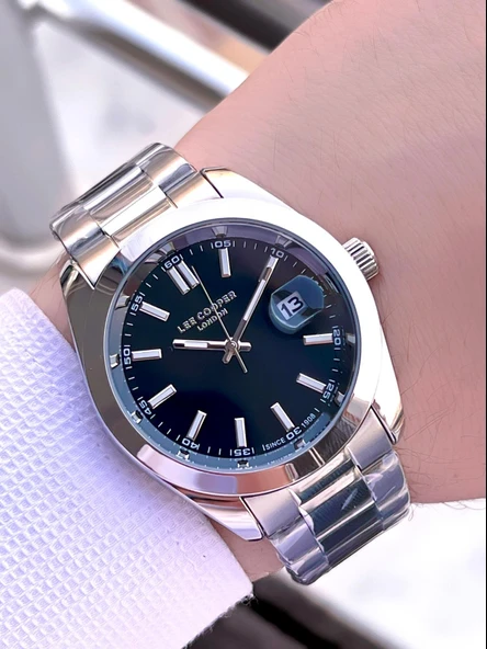 Lee Cooper İtalyan Bileklik Setli 2 Yıl Garantili Suya Dayanıklı Çelik Kordon Renk Atma Yapmaz VS.BLKT.0557 - Resim 3