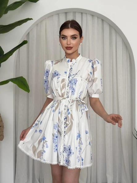 Yen Kuşaklı Elbise - 9