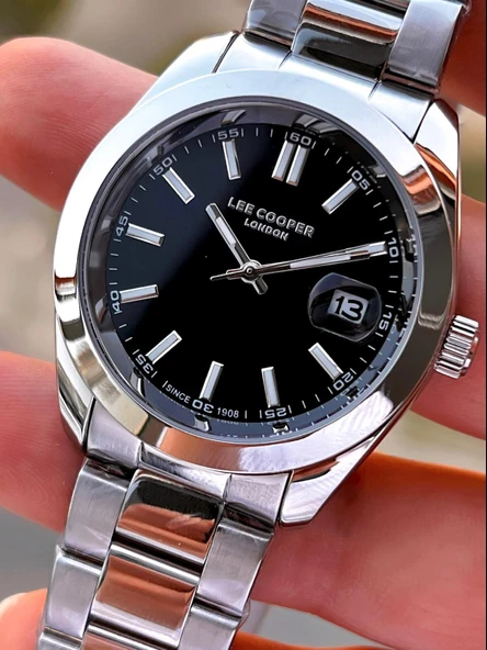 Lee Cooper İtalyan Bileklik Setli 2 Yıl Garantili Suya Dayanıklı Çelik Kordon Renk Atma Yapmaz VS.BLKT.0557 - Resim 4