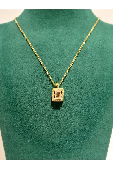 Monalisa Home Gold Renk Lüks Figürlü Gösterişli Kolye ürün görseli 1