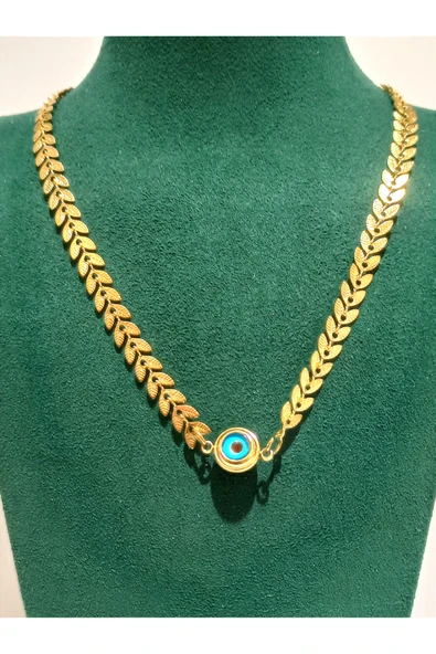 Monalisa Home Gold Renk Lüks Figürlü Gösterişli Kolye