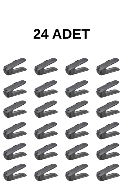 Mithra Life 24 Adet Ayarlanabilir Ayakkabı Rampası Düzenleyici Dolap İçi Organizer MIT1229 - Resim 7