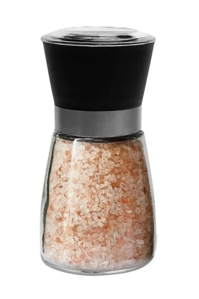 Mithra Life 2 li Set Cam Siyah Beyaz Tuz Karabiber Değirmeni Tuzluk Biberlik MIT1242 - Resim 6