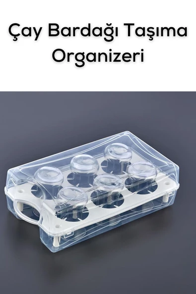 Mithra Life 6 lı Çantalı Çay Bardağı Taşıma Kutusu Seyahat Piknik Seti MIT1236 - 5