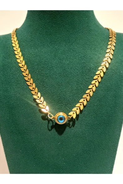 Monalisa Home Gold Renk Lüks Figürlü Gösterişli Kolye ürün görseli 1