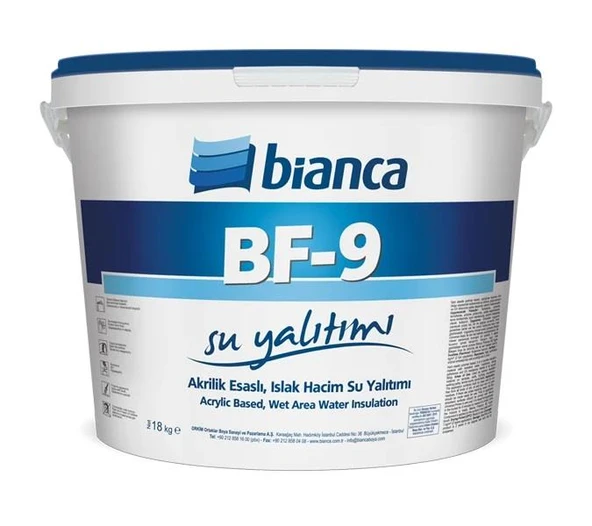 Bianca Bf-9 Akrilik Islak Hacim Su Yalıtımı 18 Kg Mavi - 1