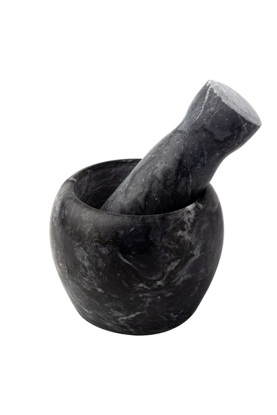 Mithra Life Lüks Doğal Desenli Koyu Gri Mermer Oyma Havan ve Tokmak MIT1251 - Resim 3