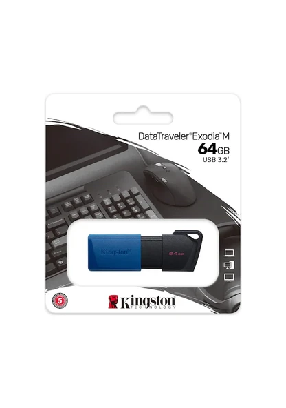 Kingston DataTraveler Exodia M DTXM/64GB 64 GB USB 3.2 Flash Bellek - 2