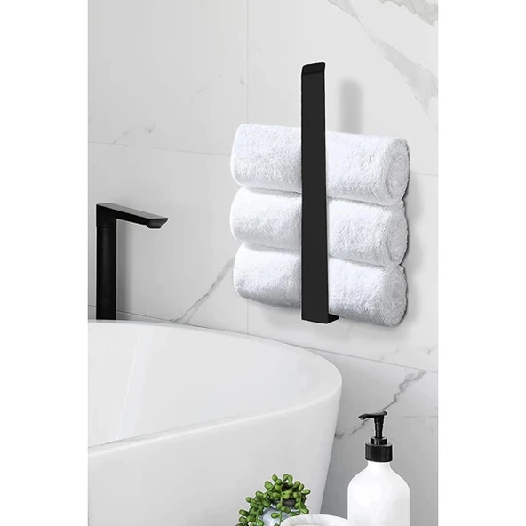 Metal Mat Siyah Havluluk - Resim 4