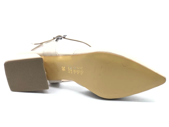 Feles Kısa Topuk Kadın Babet Ayakkabı - Resim 6