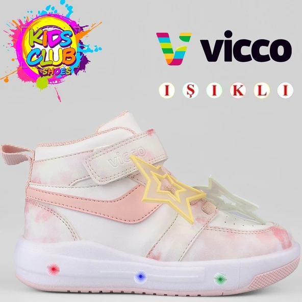 Vicco Yenni Phylon Kauçuk Taban Ortopedik Işıklı Çocuk Bot - Resim 2