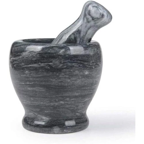 Doğal Cilalı Mermer Havan - Resim 4