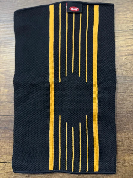 Biofix Genufix Basic Elastik Örme Siyah Orange Dizlik Destekli - Resim 2