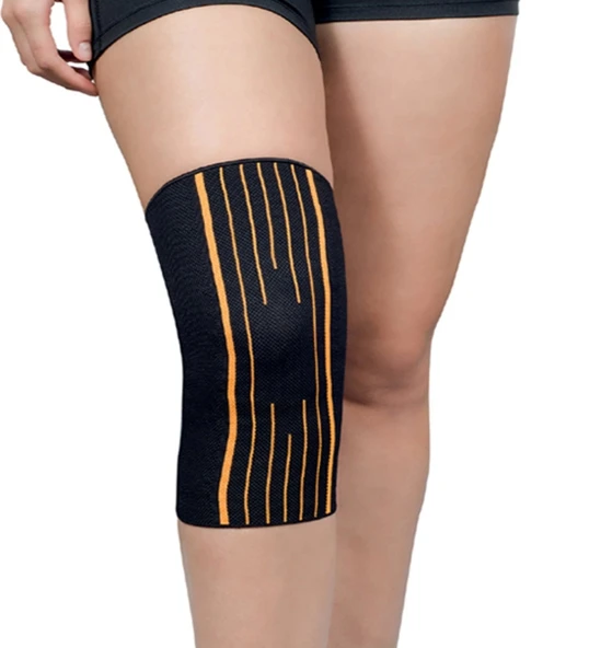 Biofix Genufix Basic Elastik Örme Siyah Orange Dizlik Destekli ürün görseli