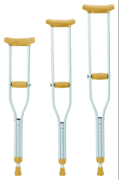 İthal Alüminyum Pimli Koltuk Değneği (Tek) Sarı - Resim 2