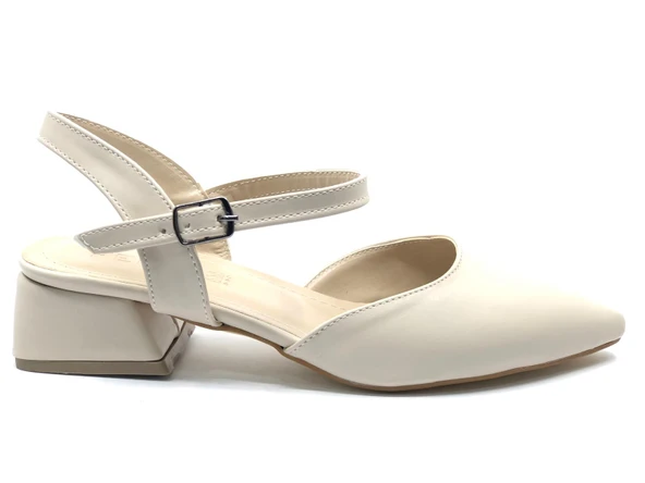 Feles Kısa Topuk Kadın Babet Ayakkabı - Resim 2