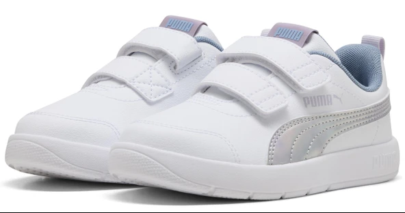 Puma Courtflex V3 Space Belle V PS 404345 Ortopedik Çocuk Spor Ayakkabı - Resim 3