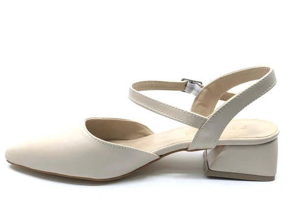 Feles Kısa Topuk Kadın Babet Ayakkabı - Resim 5