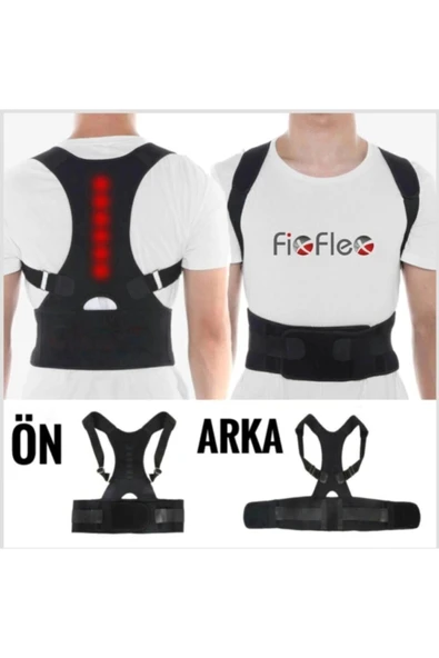 FixFlex Mıknatıslı Manyetik Kamburluk Önleyici Kemerli Dik Duruş Korsesi Standart - Resim 3